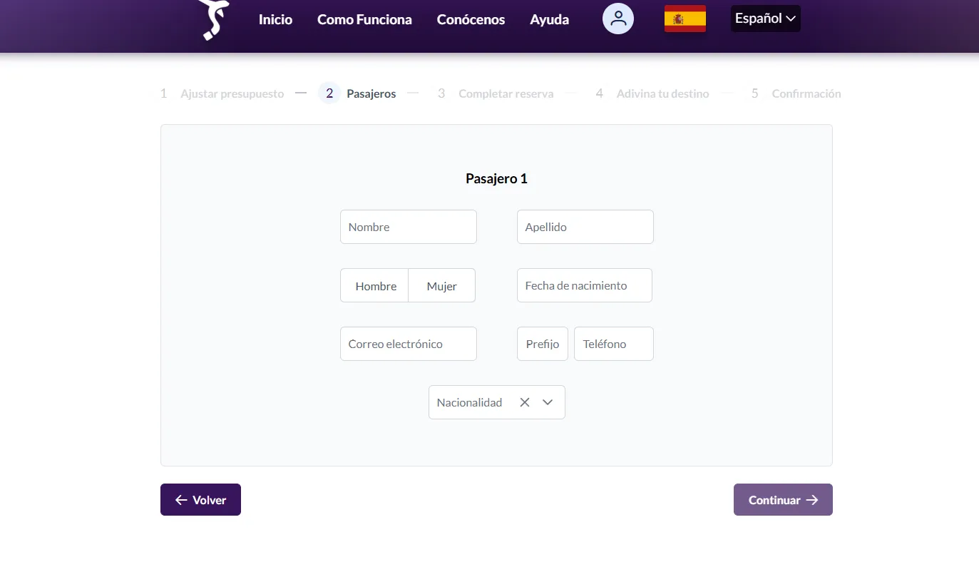 Confirmación de reserva